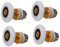 ANCLLO Rollen für Duschtüren, Durchmesser 27 mm, für Badezimmer, Glasschiebetür, Kugellager, Ersatzrollen für Glastüren, 4 Stück