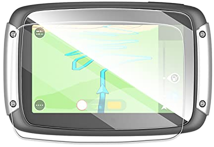 CDEFG [2 Stück] Navigation Schutzfolie Tempered Glas für Tomtom Rider 40 410 400 450 550 9H Kratzfest 4,3 Zoll GPS Transparent Displayschutzfolie Navi Folie Zubehör