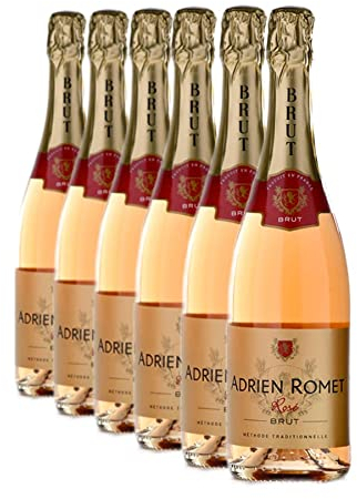 Confezione da 6 Bottiglie | Spumante Metodo Classico Brut Rosè - Adrien Romet