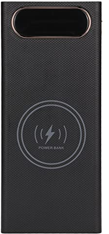 Power Bank Shell, 16 x 18650 Battery Power Bank Case DIY Kit,22.5W Fast Charging and 15W Wireless Charging,with LCD Display, Support Micro/Type C/USB