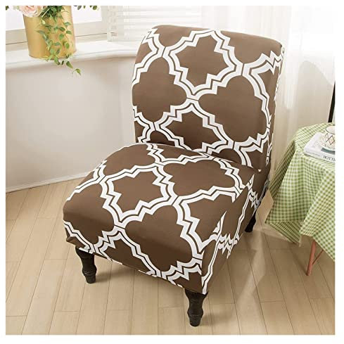 AQIGR Sesselbezug/Sofabezug ohne Armlehnen Elastischer für 1-Sitzer-Sofa Stretch Samt Stuhlschonbezüge Sesselschoner Abnehmbare Waschbare für Wohnzimmer Hotel Haus Esszimmer (Color : #27, Size : 1PC)