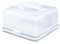 Portable Clear Plastic Cake Containers with easy grip Handle- Lockable Lid in 2 different shapes(Round, Square) for Storage of Cakes, Pies, Cookies and Desserts (Square Cake box)