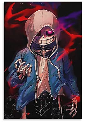 ENYPOLIS Undertale Poster und Drucke auf Leinwand, Wandkunst, Poster für Raumdekoration, ungerahmt, 30 x 45 cm