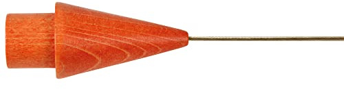 Bestlivings Seilspanngarnitur Wand zu Wand 5m, Kegel in Holz Orange, Draht Garnitur als Aufhängung für Gardinen, Vorhänge, Fotos, Bilder, Kleiderbügel