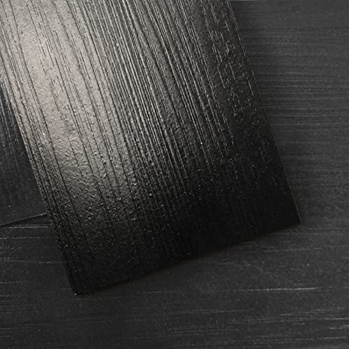 Art3d Confezione 36 Piastrelle Pavimento Effetto Legno Color Ebano, Autoadesivo, Impermeabile, 5 m² - Nero Intenso per Interni Moderni