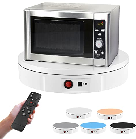 VAYOTOY Base Giratoria Eléctrica 30 CM 100 KG Plataforma Giratoria Automática 360° con Mando a Distancia Velocidad Ajustable para Fotografía, Grabación de Vídeo, Presentaciones de Joyas