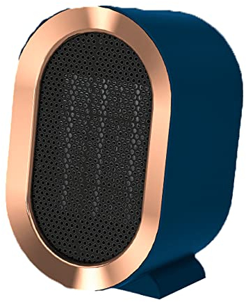 1200W Portable Ceramic Plug in Fan Heater, 2 Modes Safe, Energy Saving, Quiet, Multiple Protection, Low Noise Overheating & Tilt Protection, for Bathroom, Bedroom, Living Room, Office (Blue)