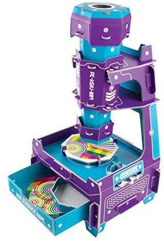 Build Your Own Kaleidoskop – mit drehbarem Ständer und Tablett – umweltfreundliches Karton-Bastelset – ab 8 Jahren