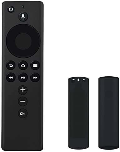 Replacement Voice Remote (2nd Gen) + Silicone Cover, Allimity L5B83H Remote Controller with Power and Volumn Controls Compatible with Amazon Fire TV Device