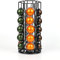 Kitchenista Support de dosettes de café pour Nespresso Vertuo – Rangement pour 30 dosettes compatible avec les capsules Vertuoline – Organiseur rotatif en forme de carrousel (métal noir)