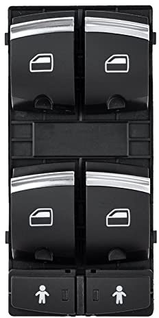 HIJAN 4F0959851J Auto Power Elektrische Fenster Schalter Heber Konsole Taste Für Q7 (4LB) 3,0 TDI, 3,6 FSI, 4,2 TDI, 6,0 TDI 2006-2015 Fensterheber Schalter Ersatz