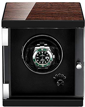BONOOL Spinner-Aufzugsbox Uhrenbeweger – Automatischer Uhren-Shaker-Aufzug, mechanischer Uhren-Display-Organizer, luxuriöser Uhrengehäuse-Aufbewahrungshalter, extrem leiser Motor, Drehteller,