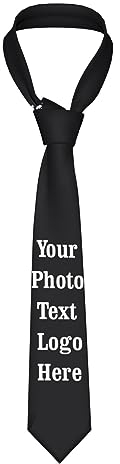 Individuelle Foto-Krawatte für Männer, personalisierte Foto-Krawatte, Business-Krawatte, Männer-Krawatten mit individuellem Aufdruck, Geschenke für Vater, Ehemann, Freund, Männer, Freunde