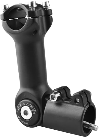 Azarxis Vorbau 0-90 Grad 25.4 31.8mm Einstellbare Lenkervorbau, Fahrradlenker für Mountainbike Rennrad BMX MTB (25.4 x 100mm)