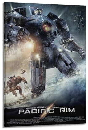greb Filmposter Pacific Rim, Raumdekoration, ästhetisches Poster, künstlerisches Poster für Schlafzimmer, Wohnzimmer, Wände, 30 x 45 cm, Rahmenstil