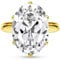 Linawe Promise Cubic Zirconia Imitation Diamond Moissanite Adjustable Solitaire Ring, Gold Plated Love Rings for Women, Faux Wedding Engagement Costume Jewellery Dupes Birthstone