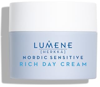 LUMENE Nordic Sensitive [HERKKÄ] Rich Day Cream Tagescreme für Empfindliche und Trockene Haut, Vegan & Parfümfreie 50ml