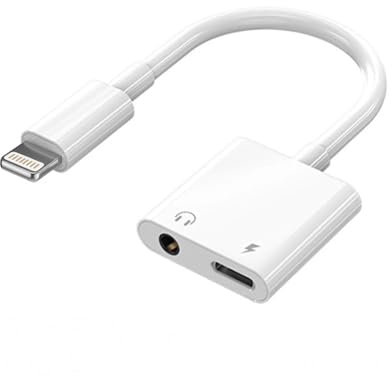 Neyared 2 in 1 Headphone Adapter and Charging for Iphone 7/7P/8/8p/X Ipad, Headphone and Charger Aux Splitter