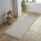 Jimri Flauschiger Teppich Läufer - Hochwertiger Kurzflor für Zuhause, Büro, Küche, Eingang, Flur, Wohnzimmer - Maschinenwaschbar - Rutschfester Teppich Waschbar - 60x110 cm - Beige