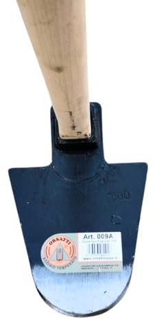 Zappa per Orto Orsatti in Acciaio Forgiato Tipo Puglia con Occhio Quadro 4x4 cm - Manico in Legno di Faggio 110 cm - Disponibile in 600g o 800g - Robusta e Affidabile (600 GR)