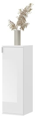 Inn.Furn Kommode weiß Hochglanz Mehrzweckschrank Schuhschrank Flur Diele 30 x 99 cm SystemX