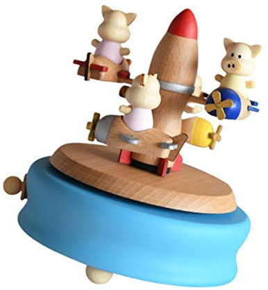 ORFOFE 1 Stück Karton Flugzeug Rotierendes Flugzeug Spielzeug Valentinstag Taschenfüller Blasinstrument-ornament Raumdekoration