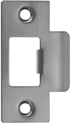 PATIKIL 2-3/4 Door Lock Strike Plate,1 Pcs Stainless T Strike Deadbolt Strike Plate,Door Backplate for Interior Exterior Door Use(Large Hole), Gunmetal