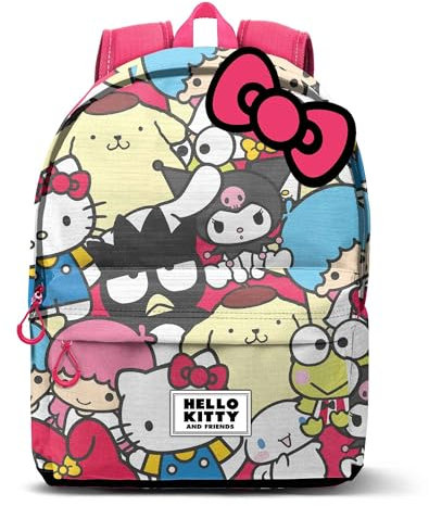 KARACTERMANIA Unisex Fan Hs Rucksack 2.2 Sanrio Fan HS Rucksack 2.2 Friends, Mehrfarbig Hello Kitty Friends, Einheitsgröße