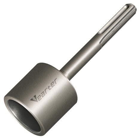 Vearter SDS Max Ground Rod Driver for Earth Rod, 40CrMo Steel Adapter Bits for All SDS-Max Rotary Hammer Drill, One-Piece Tool for Fence Installation Rebar Piling - ODØ50mm X 212mm Length