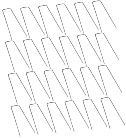 Toddmomy 60pièces Piquets u pour Fixation De De Jardin Agrafes Résistantes pour Gazon Synthétique Et Paillage Argenté
