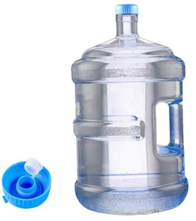 perfk Wasserspender Wasserflasche Wassertank rund mit Griffbehälter Flaschen Wasser Eimer für Autowäsche Küchen Haushalt, 18.9l