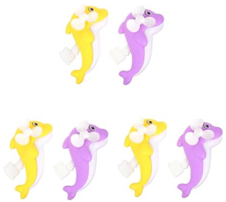 GLEAVI 3 Series Mini Ventilador Manual Forma Ventilador De Color Aleatorio Actividades Color Aleatorio 2 Piezas X 3