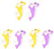 GLEAVI 3 Series Mini Ventilador Manual Forma Ventilador De Color Aleatorio Actividades Color Aleatorio 2 Piezas X 3
