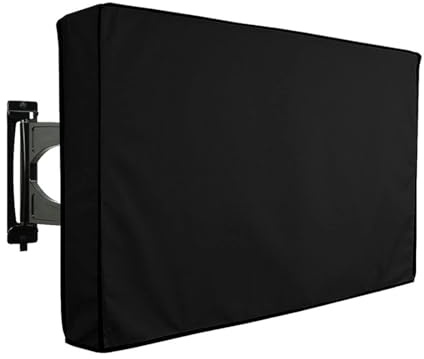 GSJNHY Outdoor-TV-Abdeckung 32 40 46 50 Schützen Sie den TV-Bildschirm for Gartenterrasse, wetterfeste, widerstandsfähige Schutztasche elastischem(40-42 inch)