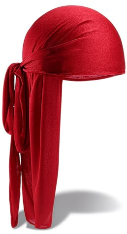 TK Gruppe Timo Klingler Durag - Costume de couvre-chef pour vagues, boucles et tresses - Costume turban/pirate pour carnaval et carnaval - Hip Hop