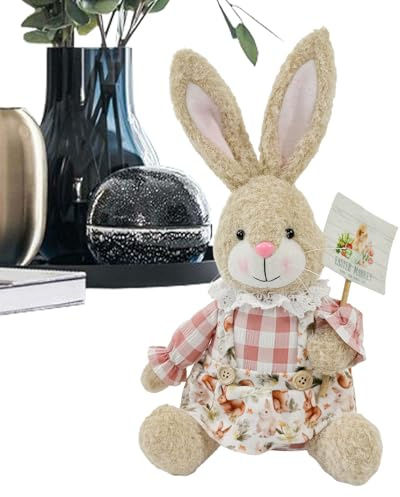 Qukoielly Bunny Plush Weich Süß Frühlings Cartoon Figur