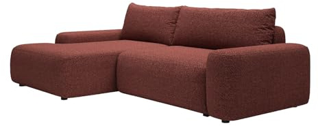 Vente-unique - Schlafsofa 4 Daviso - Polyester - Bordeaux