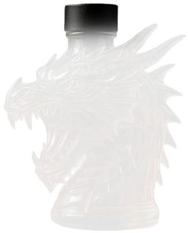 Dragon Whiskeys Decanter, Whiskeys Bottle Liquor Decanter Dragon Head Design Funny Liquor Container Glass Liquors Dispenser Engraved Head for Wine Cocktails Water Celebration Decor