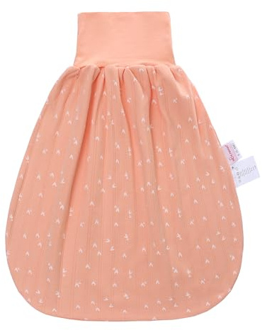 amo nenes Babyschlafsack 0,5 Tog mit elastischem breitem Bund, Sommer Baby Stramperlsack aus Baumwolle, Strampler für Baby Kleinkinder Frühling & Sommer