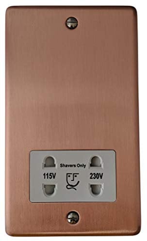 Rose Gold Shaver Socket (White Insert) - CRG30W