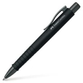 FABER CASTELL POLY BALL XB Pen. Ergonomic Triangular Shape. Black 241190aa