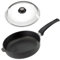 Eurolux Guss-Schmorpfanne Ø 28 cm Induktion Set mit Deckel aus Glas - hoher 7 cm Rand - große Alugusspfanne mit Antihaft-Beschichtung - Made in Germany