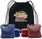 Beer Belly Bags Pro Style Performance Cornhole Bags Turnierverordnung, Harzfüllung, 473 ml, Set mit 8 Stück, inklusive Tragetasche mit Kordelzug, hergestellt in den USA (blau/rote Spirale)