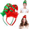 2 stück Weihnachten haarreif mütze weihnachtsmützen Kinder Erwachsene Feder Stirnband Weihnachtsfeier Weihnachtsfeier kostüm Kopfschmuck