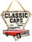 DiiliHiiri Cartel de Chapa Coches Clásicos Placa Retro Letrero Estilo Vintage Metal para Decoración Hogar (Classic Cars)