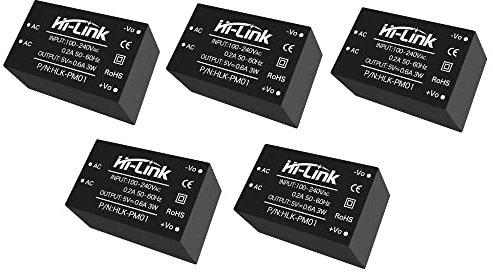 ATEC - HLK(PM 03/01/09/12/15/24) AC(220V) / DC(3.3V/5V/9V/12V/15V/24V) Mini Modulo di Alimentazione - (5X PM01)