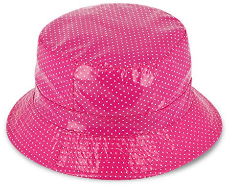 fiebig Derry Regenhut | Damen Outdoor Fischerhut mit Futter | Angenehm Leichter Sitz im Sommer und Winter (58-L, Pink)