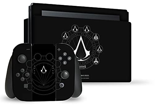 Head Case Designs Offizielle Zugelassen Assassin's Creed Kaemme Erbschaft Logo Vinyl Haut Gaming Aufkleber Abziehbild kompatibel mit Nintendo Switch Console & Dock & Joy-Con Controller Bundle