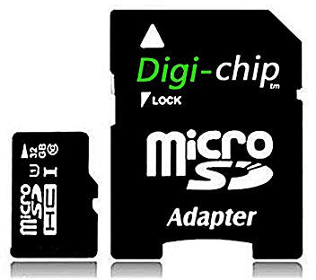 Digi-Chip Micro-SD Class 10 Memory Card for Samsung Galaxy A02, A02s, M02, M02s, A12, A32, M12, F41, F62, M21s (32GB)