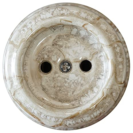 Vintage Enchufes de Porcelana pared Bipolar Montaje en Superficie 240V,16A,SIN TOMA de TIERRA